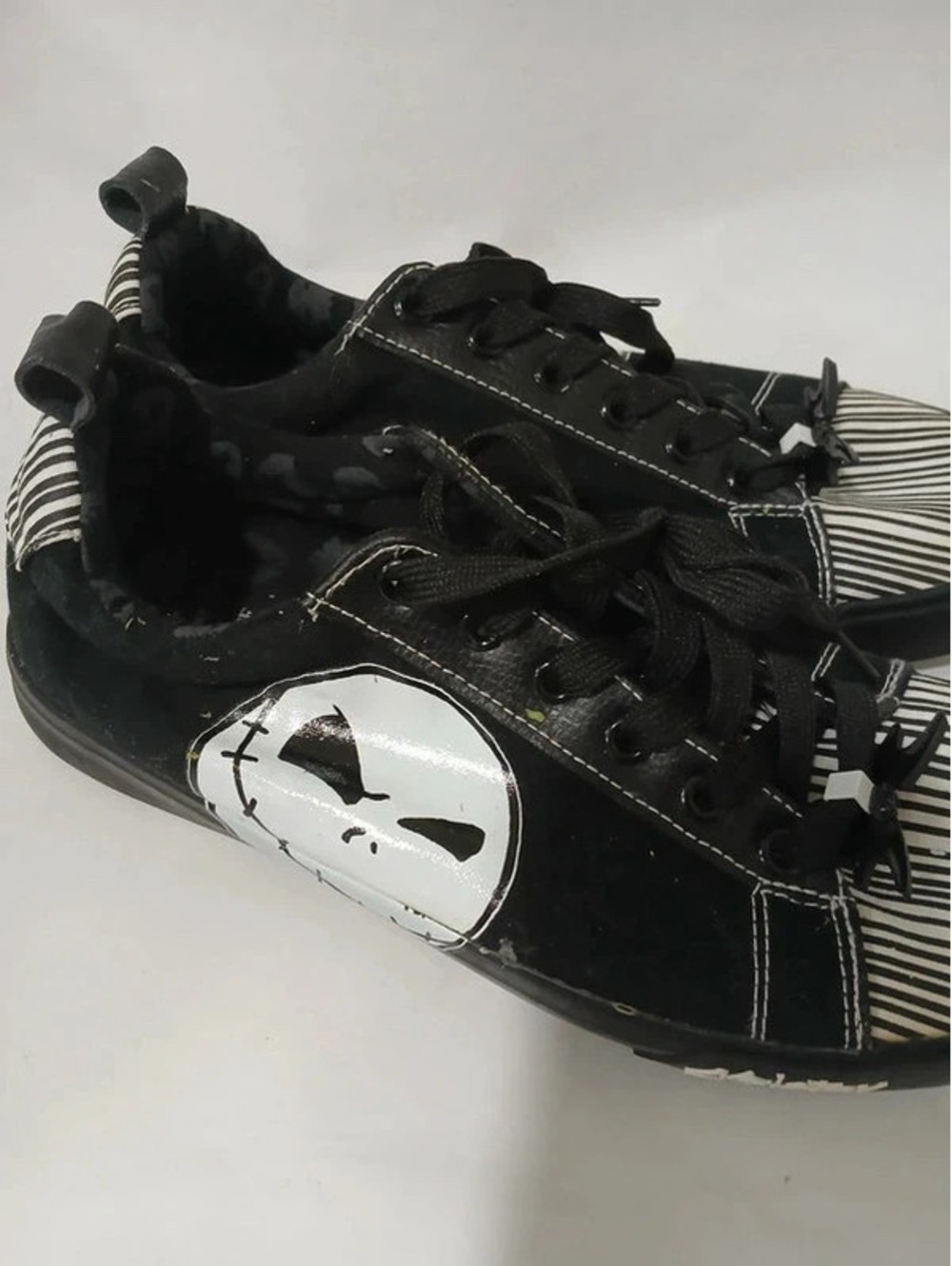 Nightmare Before Christmas Jack Skellington Men's Low Top Sneakers Size 9.5 U